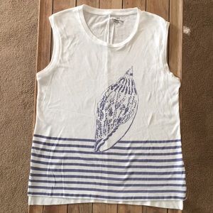 J.Crew sleeveless shell collector tee